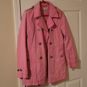 Tommy Hilfiger pink trench coat. Size M